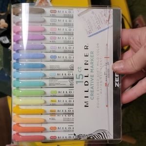 Zebra Mildliner double tip markers